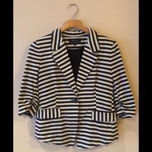 Striped Cotton Blazer